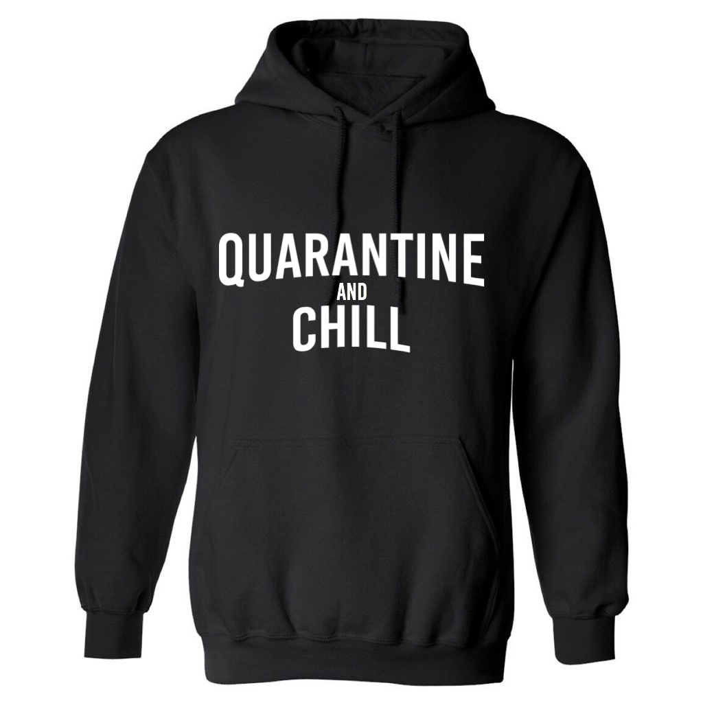 Load image into Gallery viewer, QUARANTINE + CHILL HOODIE
