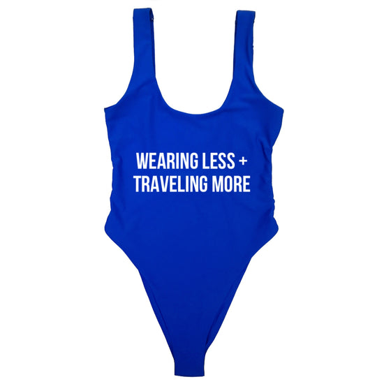 WEARING LESS + TRAVELING MORE